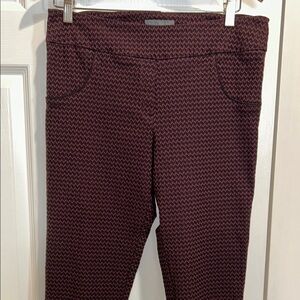 Stylish Women's Burgundy & Black Pants